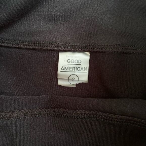 Good American women’s Black Stretch Leggings size good American size 2 Size us 6 - Picture 5 of 10